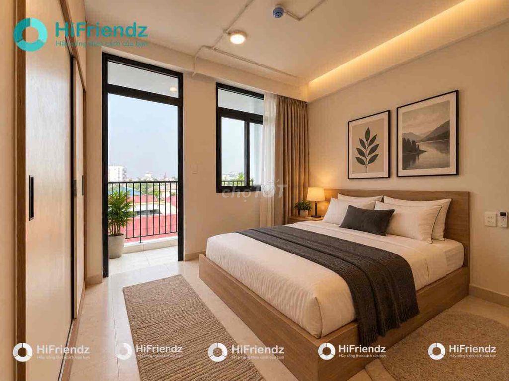 CHO THUÊ CĂN HỘ 1PN TÁCH BẾP BANCOL RIÊNG NGAY KHU VẠN PHÚC CITY