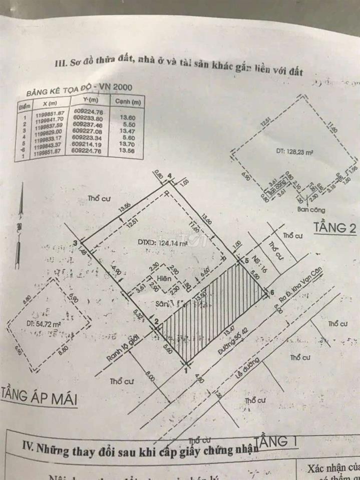 CHỦ GỬI BÁN CĂN BIỆT THỰ ĐƠN LẺ PHƯỜNG LINH ĐÔNG CŨ!