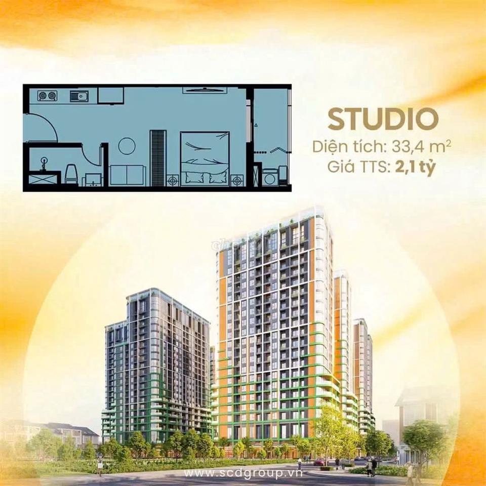 ĐỘC QUYỀN - FOURS TOWER - F2-17- căn 25 Studio view sông (full cơ chế)
