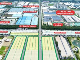 Đất chính chủ ngay MT đường D7, KCN polytex Bàu Bàng