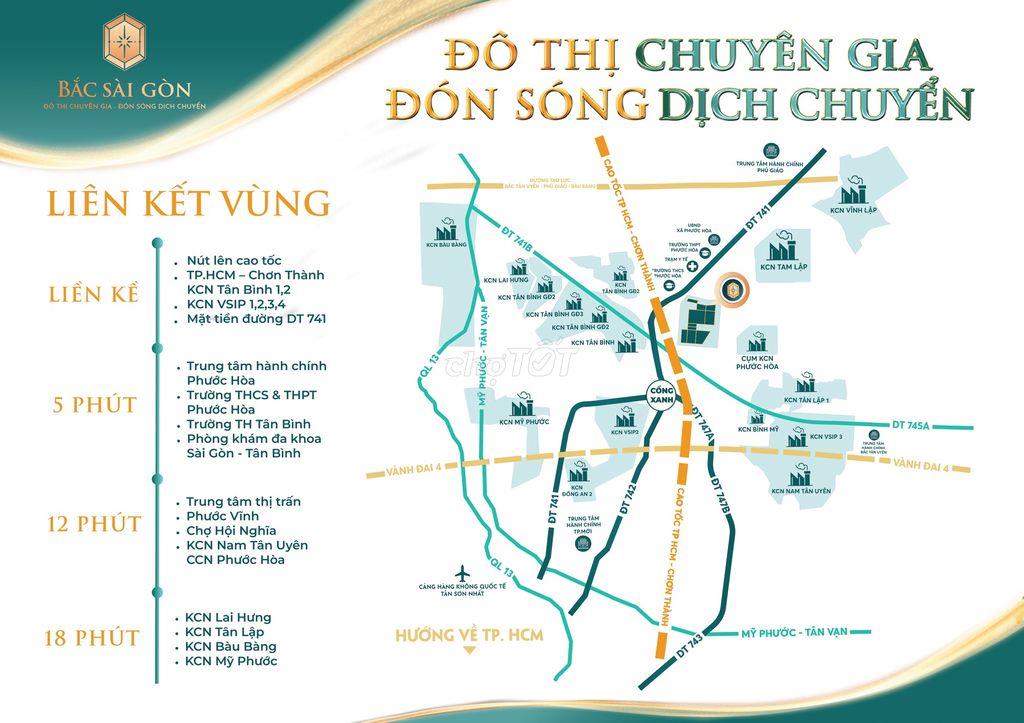CHỈ 279 TRIỆU SỞ HỮU NỀN ĐẤT 100M² - MẶT TIỀN ĐT741, BẮC SÀI GÒN