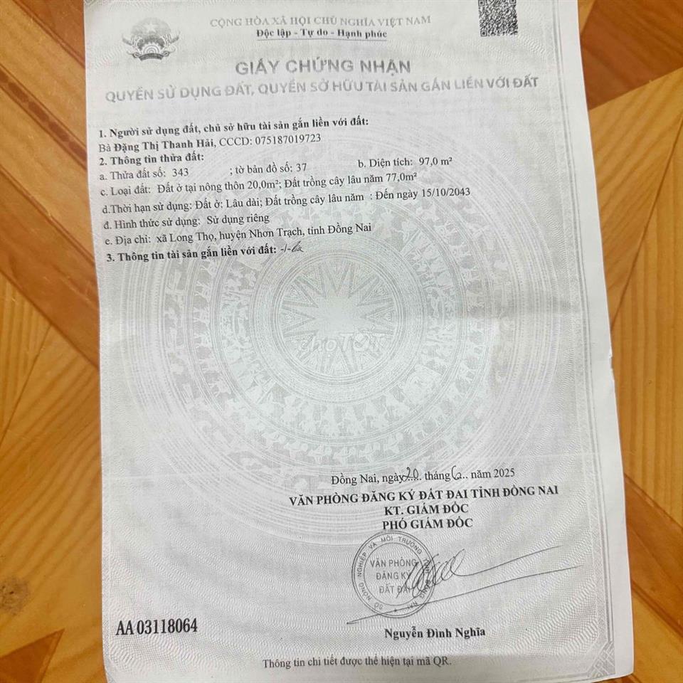97m đất đường hùng vương 1ty2