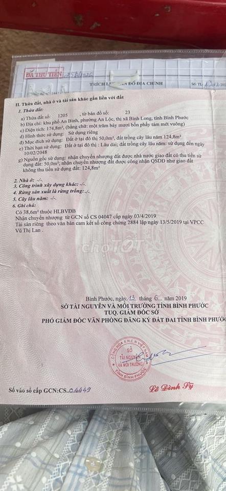 BÁN ĐẤT BÌNH LONG,  GẦN MẶT TIỀN ĐOÀN THỊ ĐIỂM, CHÍNH CHỦ