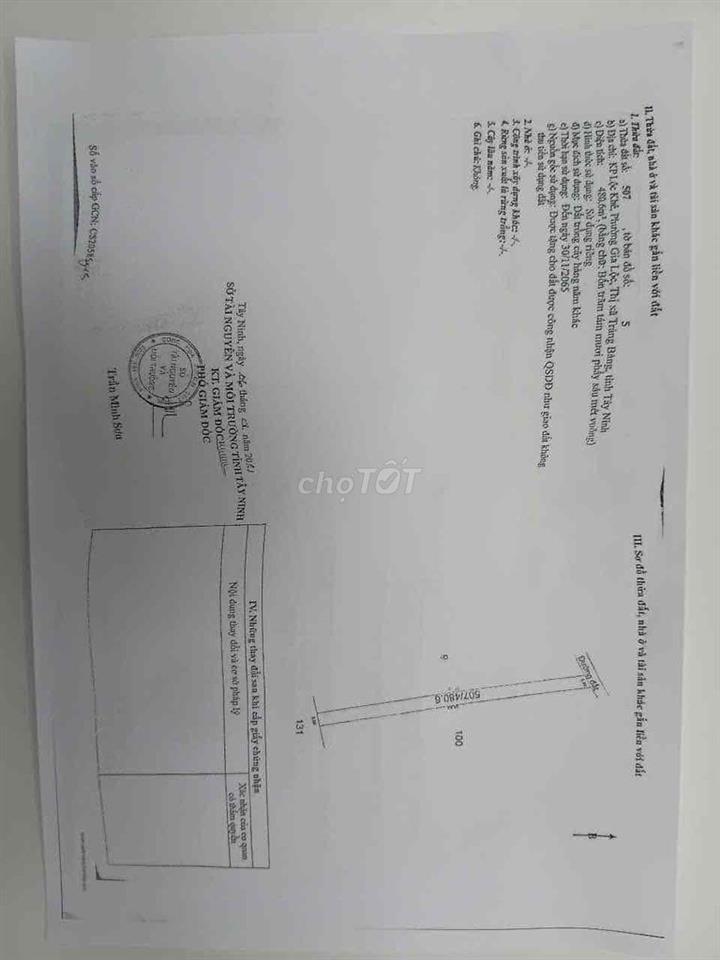 CHÍNH CHỦ BÁN ĐẤT - NGANG 10M - DÀI 120M - Ô TÔ VÀO ĐƯỢC