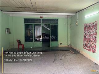 CẦN BÁN NHÀ ĐƯỜNG SỐ 8, PHƯỜNG LINH TRUNG CŨ