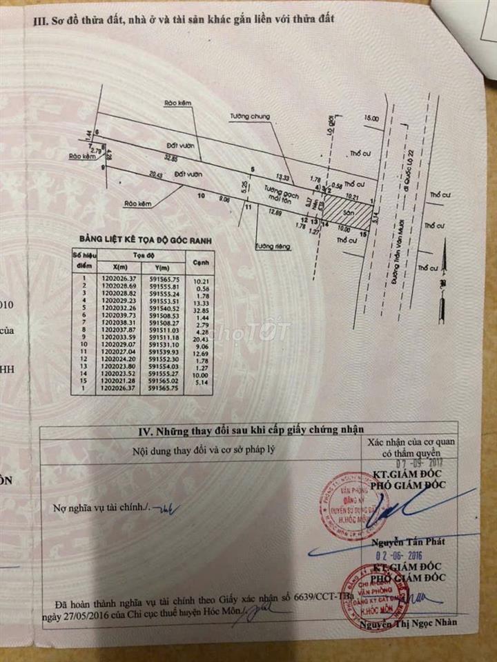 Cho thuê đất mặt tiền Trần Văn Mười, Hóc Môn