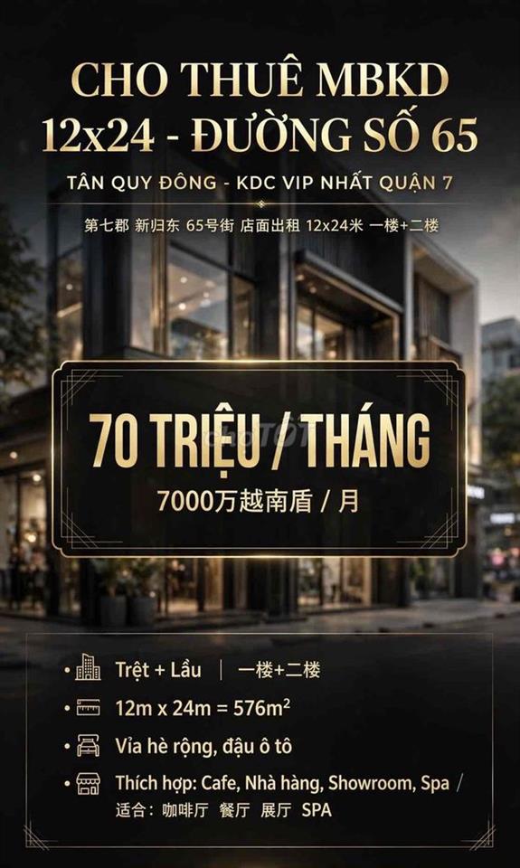 🏠MBKD TRỆT + LẦU 12x24 - ĐƯỜNG SỐ 65, TÂN QUY ĐÔNG, Q7