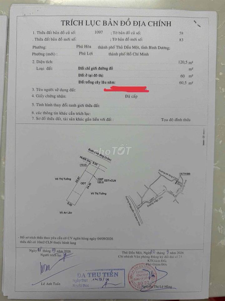 BÁN ĐẤT GẦN TRƯỜNG HỌC PHÚ HOÀ