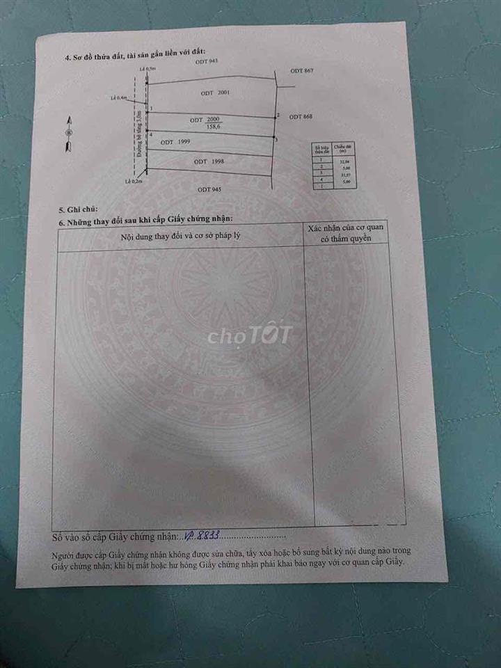 cần bán nhanh lô đất sát chợ La Thọ. cách đường 33 khoảng 2km