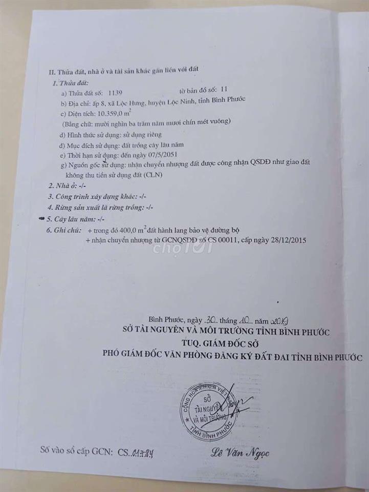 CHÍNH CHỦ CẦN BÁN ĐẤT