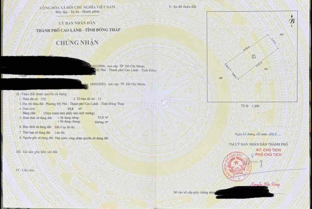 Đất 2 mặt tiền, nguyễn huệ-tắc thầy cai !