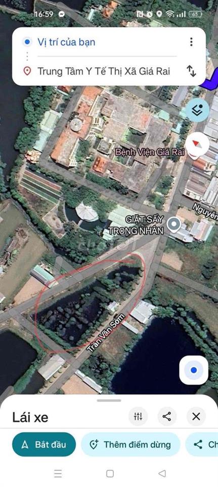 Đất gần trung tâm y tế thị xã Giá Rai