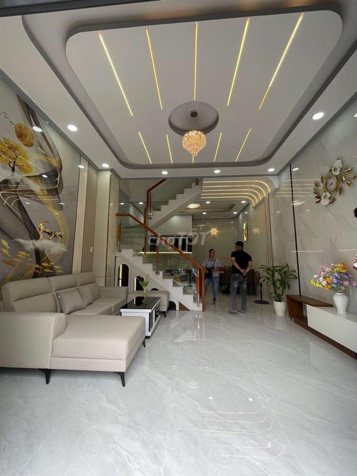 🔥 NHÀ ĐẸP HOÀN THIỆN – TẶNG FULL NỘI THẤT – HẺM XE HƠI 6M