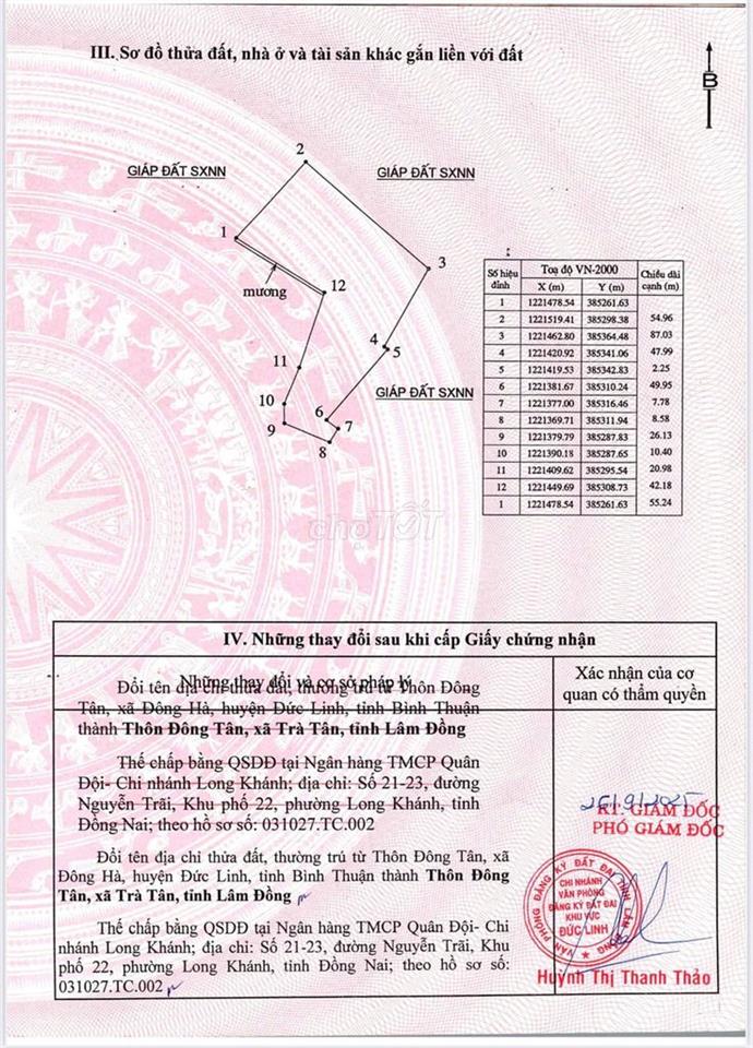 Bán 8166mm2 có sẵn 280m2 thổ cư. Ngay kcn Nam Hà,Đức Linh. Bình Thuận