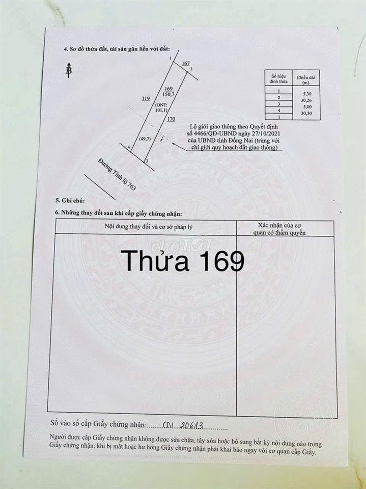LÔ ĐẤT THỔ CƯ MẶT TIỀN DT763 KINH DOANH SẦM UẤT,XUÂN LỘC,ĐỒNG NAI 