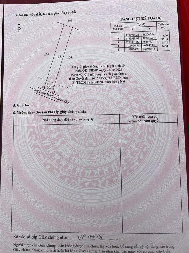 BÁN 1000M2 ĐẤT Ở NÔNG THÔN MẶT TIỀN ĐƯỜNG NHỰA TẠI XUÂN PHÚ, ĐỒNG NAI