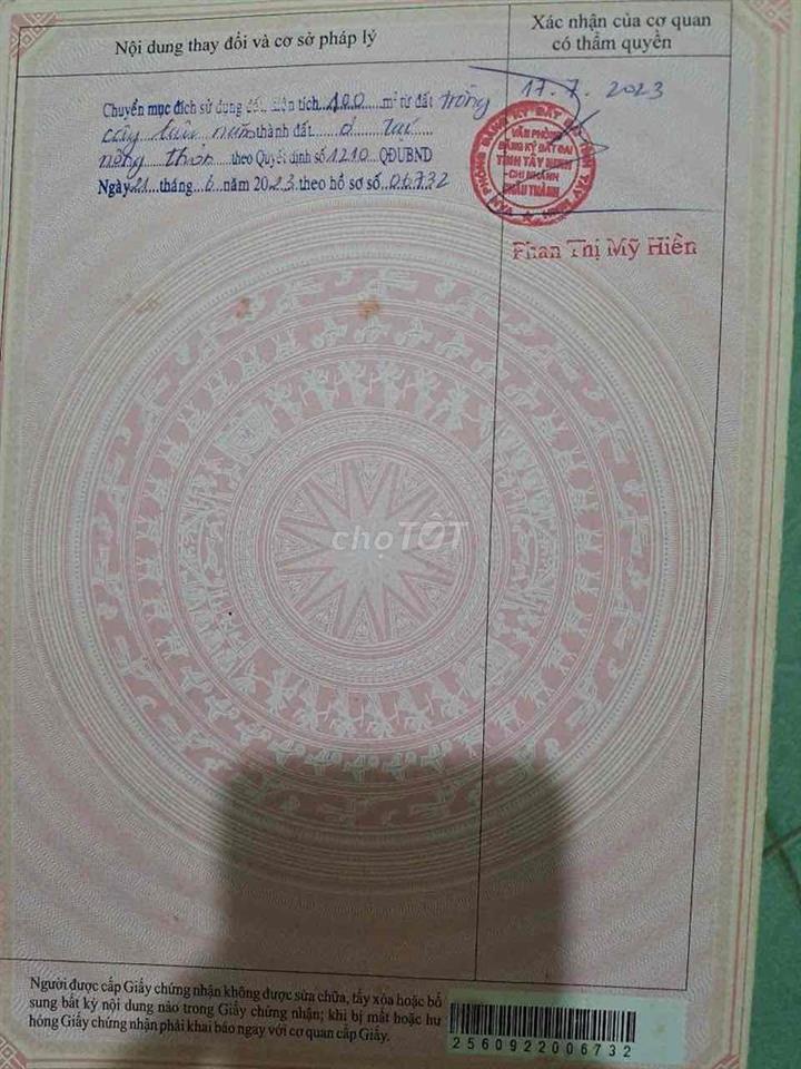 Đất Xóm Mới 2 ,Trí Bình , Châu Thành cũ , Tây Ninh