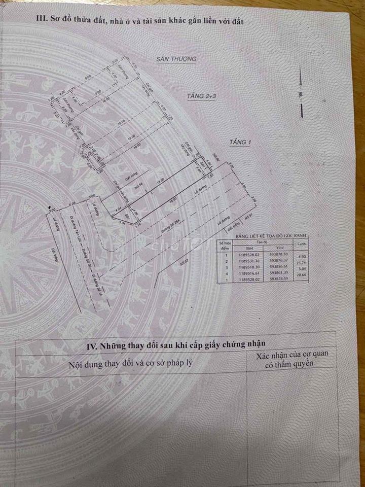 CĂN GÓC MẶT TIỀN KHU TÊN LỬA BÌNH TÂN