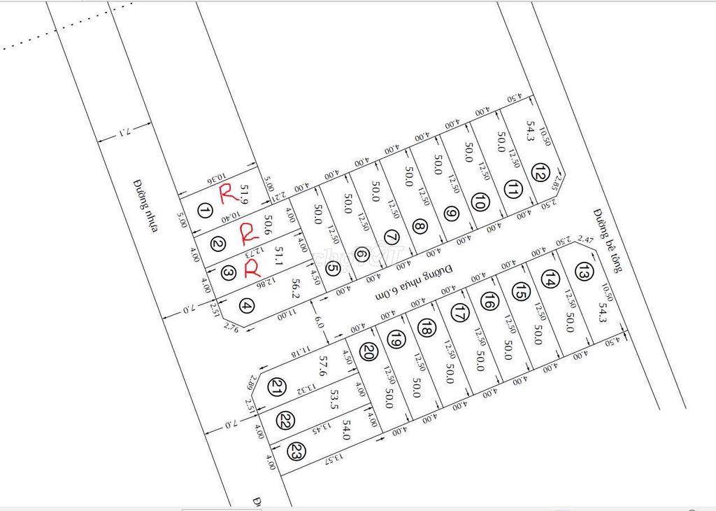 Bán đất HÀ HUY GIÁP & TX52 50M2 giá 2,75ty