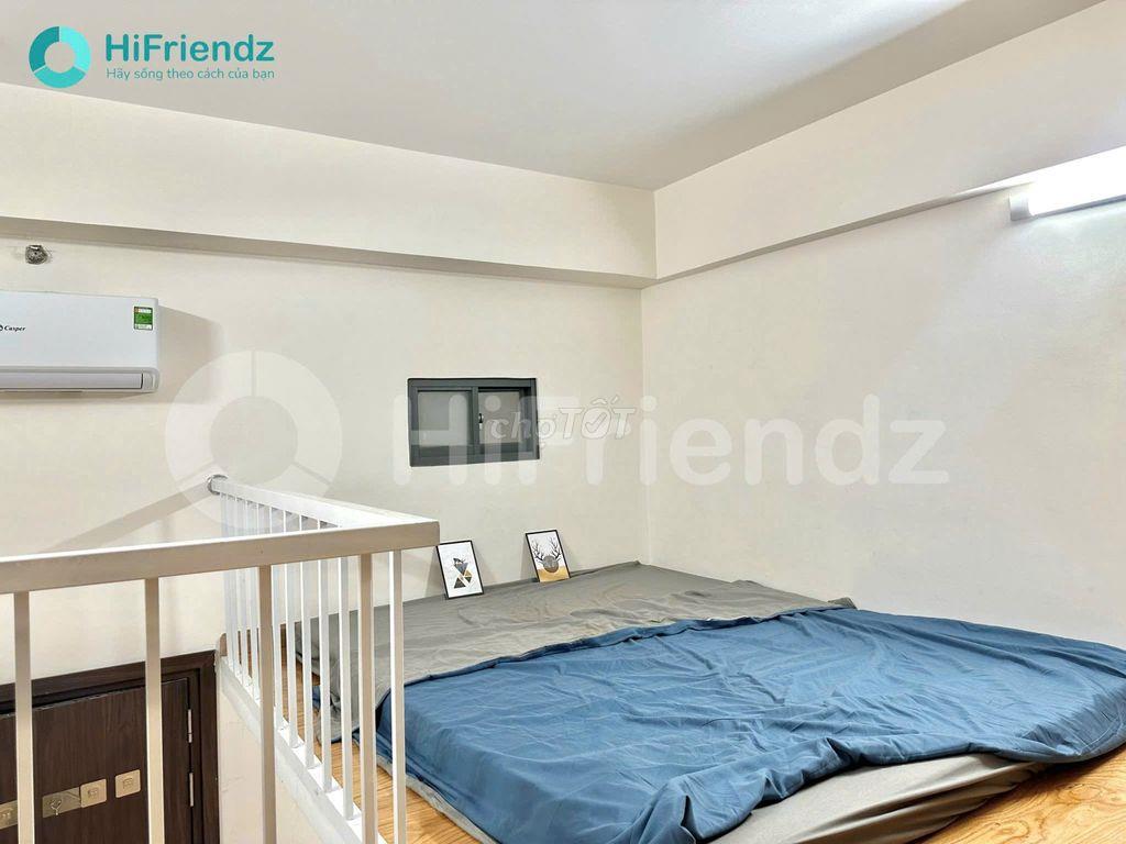 phòng gác full nội thất ở 3 người 3 xe tòa CHDV đầy đủ tiện nghi 