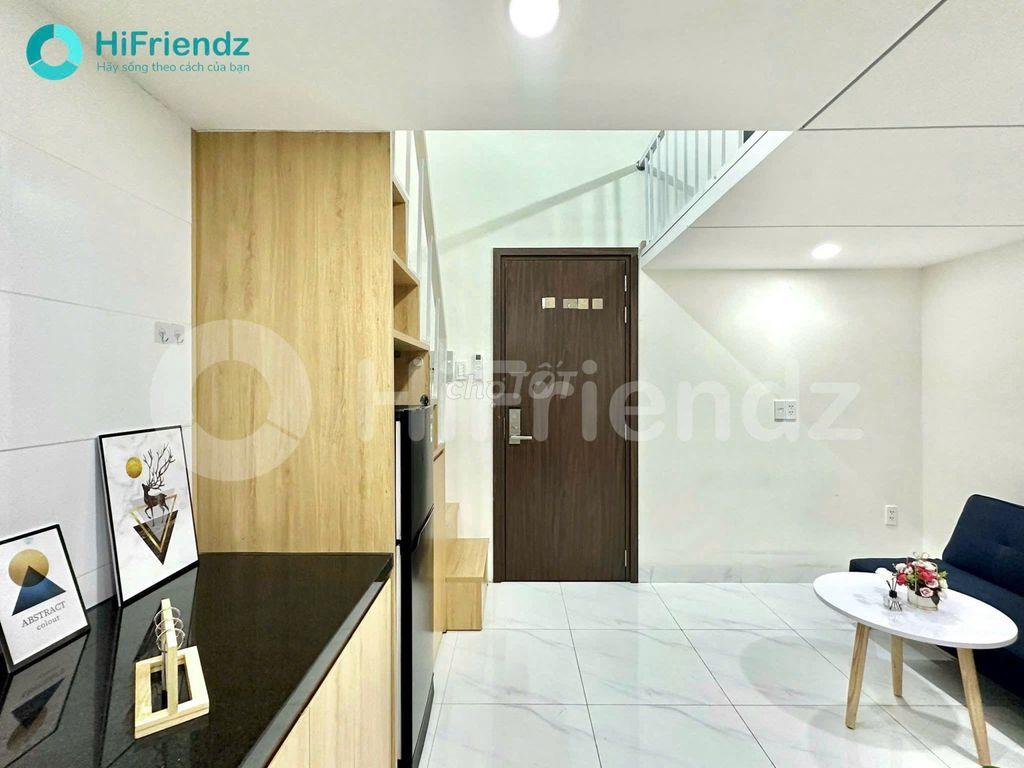phòng gác full nội thất ở 3 người 3 xe tòa CHDV đầy đủ tiện nghi 