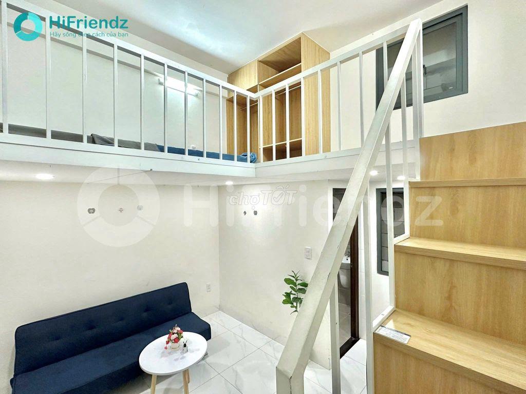 phòng gác full nội thất ở 3 người 3 xe tòa CHDV đầy đủ tiện nghi 