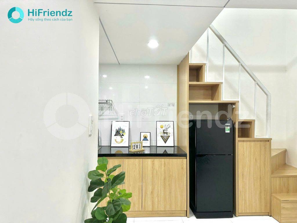 phòng gác full nội thất ở 3 người 3 xe tòa CHDV đầy đủ tiện nghi 