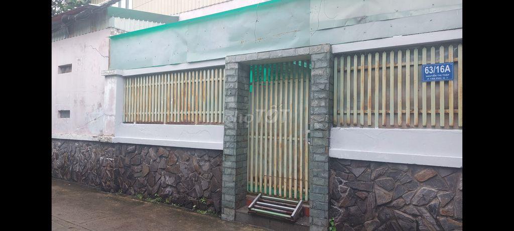 Q7 - CHO THUÊ NHÀ ĐỘC LẬP 1 TRỆT 1 GÁC SUỐT - SÂN RỘNG – KDC AN NINH