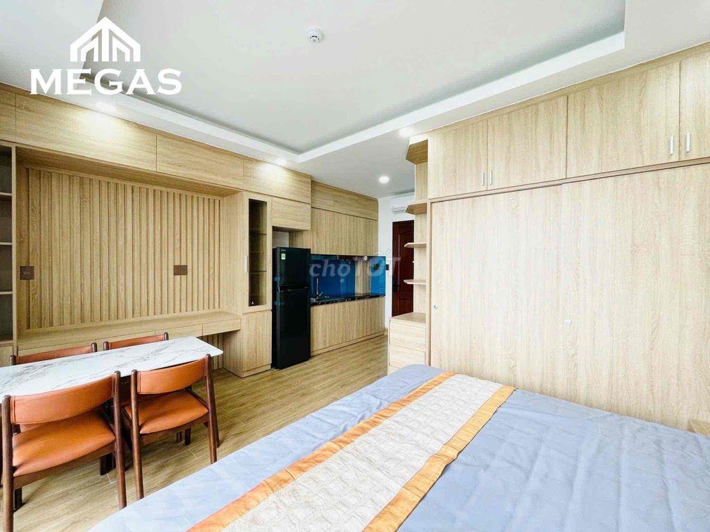 CĂN HỘ DỊCH VỤ CAO CẤP 1 PHÒNG KHÁCH 1 PHÒNG NGỦ SÂN VƯỜN FULL NT LUNN