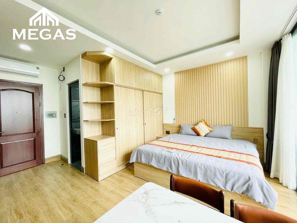 CĂN HỘ DỊCH VỤ CAO CẤP 1 PHÒNG KHÁCH 1 PHÒNG NGỦ SÂN VƯỜN FULL NT LUNN