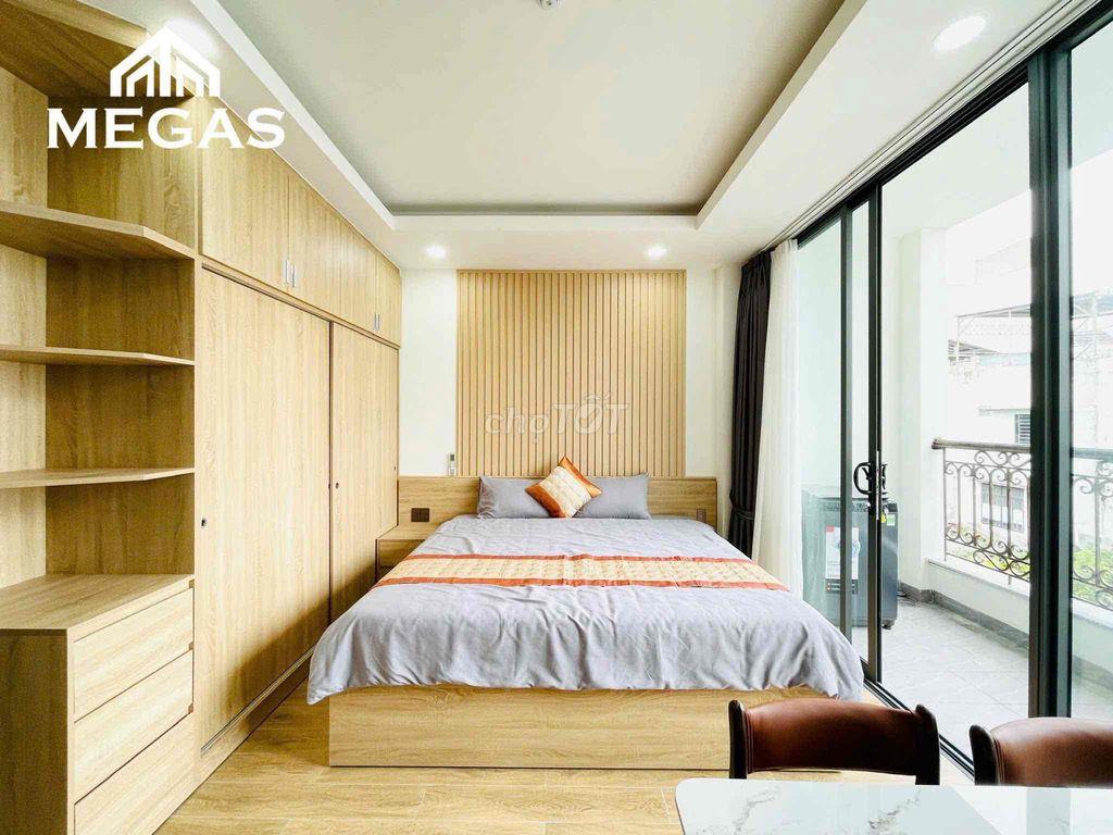 CĂN HỘ DỊCH VỤ CAO CẤP 1 PHÒNG KHÁCH 1 PHÒNG NGỦ SÂN VƯỜN FULL NT LUNN