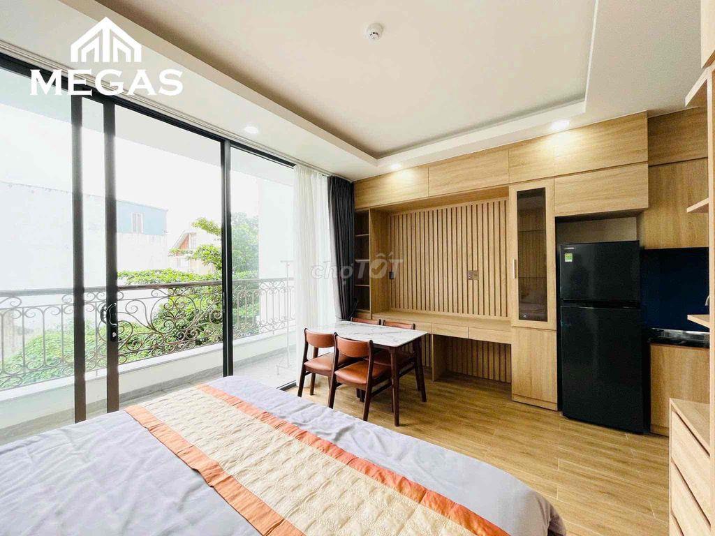 CĂN HỘ DỊCH VỤ CAO CẤP 1 PHÒNG KHÁCH 1 PHÒNG NGỦ SÂN VƯỜN FULL NT LUNN
