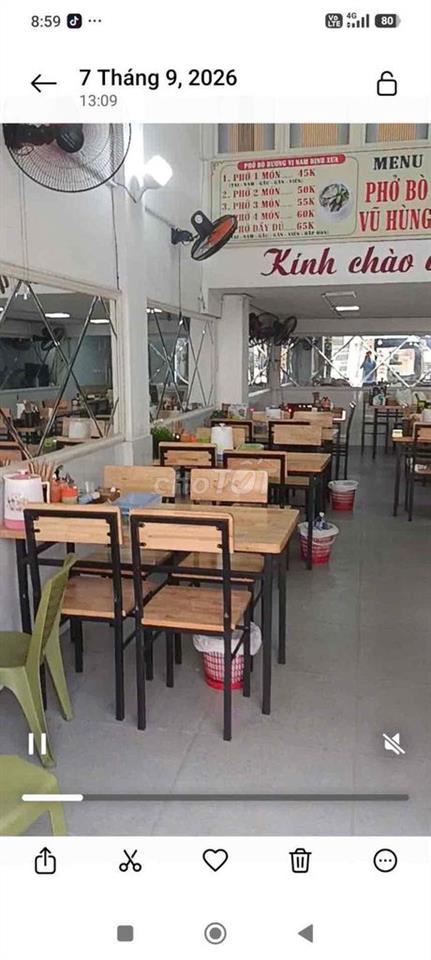 Cần sang nhượng lại mặt bằng quán phở đầy đủ đồ dùng