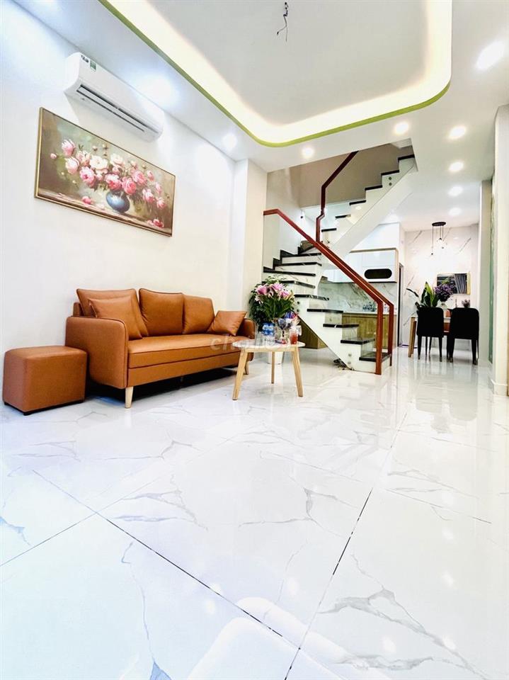 Nhà mới xây cao cấp 3 tầng  hẻm 156 chợ vải Phú Thọ Hoà quận Tân Phú