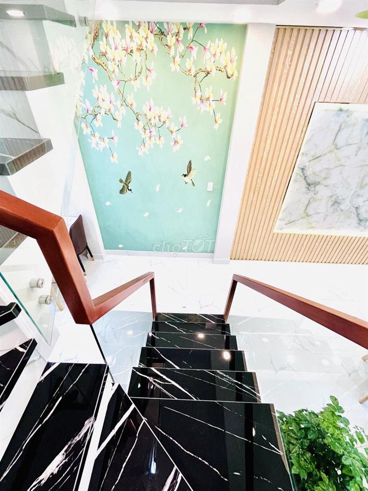 Nhà mới xây cao cấp 3 tầng  hẻm 156 chợ vải Phú Thọ Hoà quận Tân Phú
