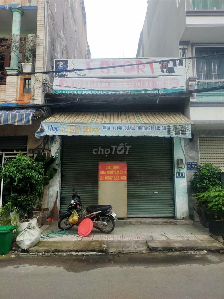 Mặt bằng kinh doanh cổng chợ Linh Trung