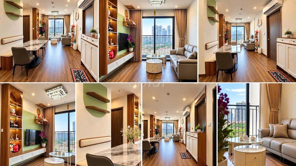 Căn góc 2PN+1 The Beverly view thoáng vĩnh viễn, đủ đồ cao cấp.