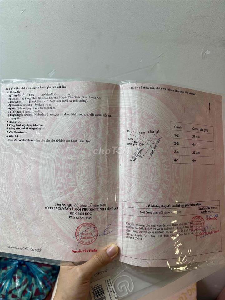 Bán nhanh lô đất thổ chính chủ vị trí đẹp