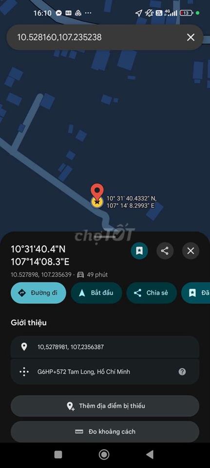 Đất Long Phước 1.100m², 100m² thổ cư, sổ sẵn, giá 2,8 tỷ