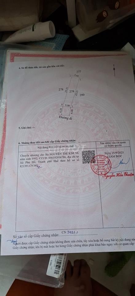 Cần tiền gấp nên bán lỗ lô đất đẹp giá 390 triệu. Ai cần liên hệ giúp