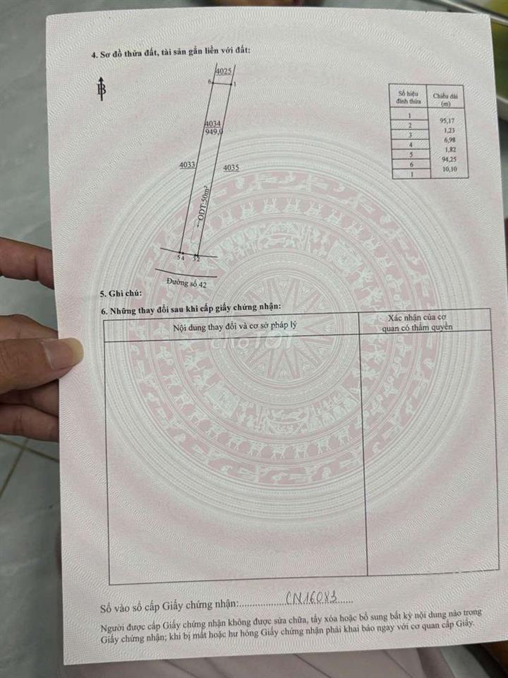 Đất KCN Minh Hưng 399Tr/Lô