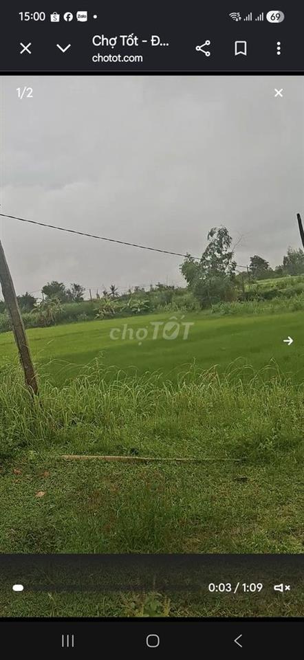 Bán lô đất 3 mặt tiền Mỹ Tài Phù Mỹ giá 450 triệu