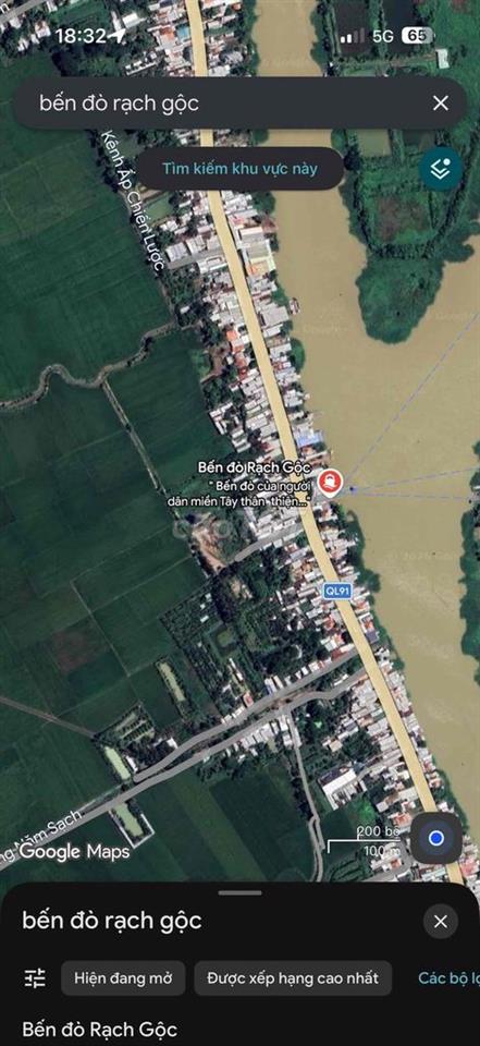 Mặt bằng , nhà ở kinh doanh mặt tiền QL91 hướng Long Xuyên -> Châu Đố
