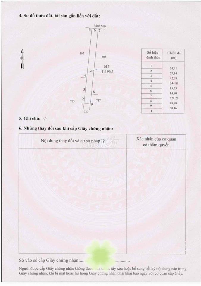 BÁN ĐẤT TRỒNG LÚA KÊNH 500 XÃ ĐỐC BINH KIỀU