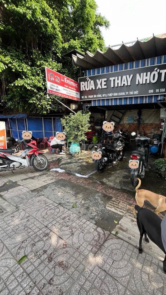 Sang mặt bằng rửa xe Mặt Tiền Đường Phạm Văn Đồng