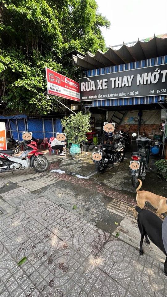 Sang mặt bằng rửa xe Mặt Tiền Đường Phạm Văn Đồng