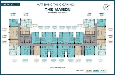Cho thuê căn hộ The Maison Thủ Dầu Một tầng 26 – View cao thoáng – Nội