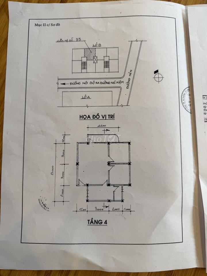 Bán Căn 2PN 1WC 60,3m2 C.Cư 750/1Bis Nguyễn Kiệm P4 PN Giá 3,35tỷ