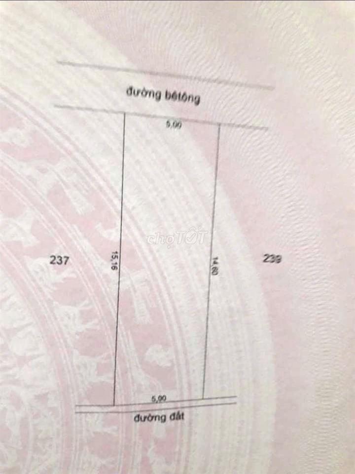 Bán đất 70m2 giá 890tr ở đường TL2, Thị trấn Củ Chi, TP Hồ Chí Minh