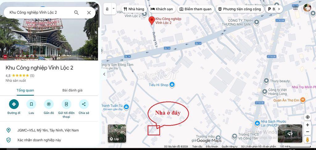 BÁN GẤP NHÀ CẤP 4 - Vị trí đắc địa gần KCN Vĩnh Lộc 2 & Phúc Long